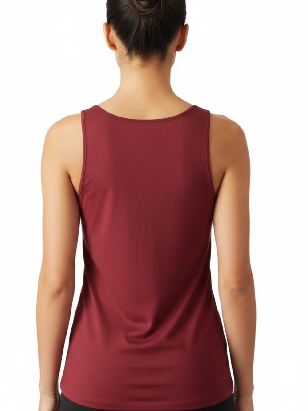 Cozy Earth Women’s Scoop Neck Tank Top - Burgundy - Picture 11 of 12